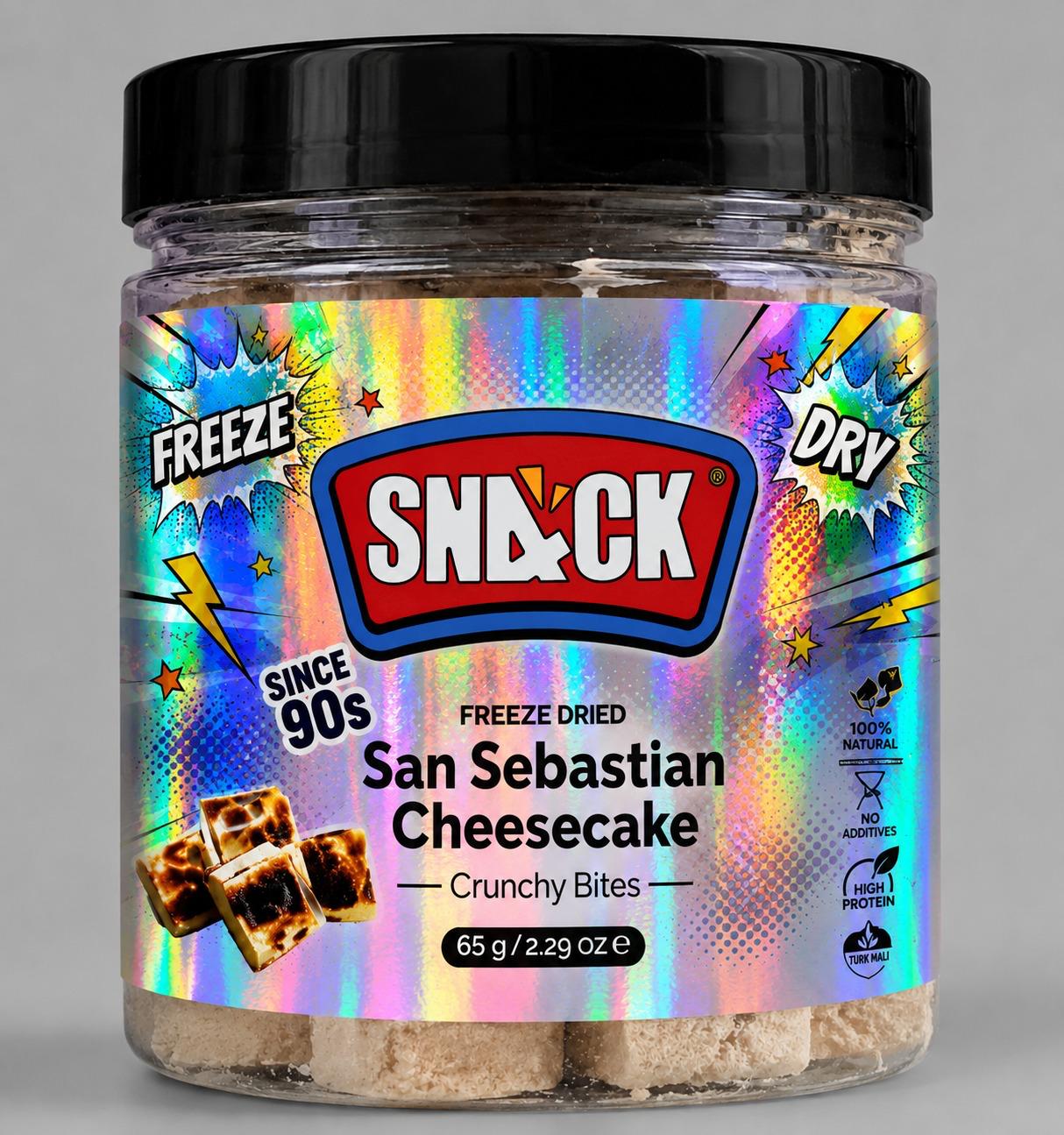 Freeze Dried San Sebastian Cheesecake